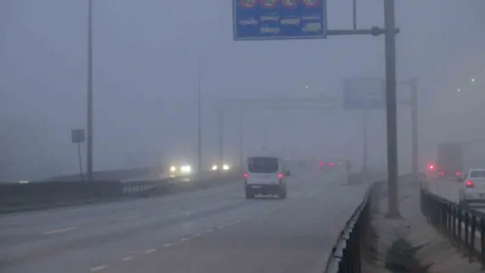 Kocaeli'de görüş mesafesi 75 metreye düştü