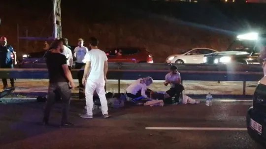 Kocaeli'de yolcu otobüsü devrildi:1 ölü, 17 yaralı!