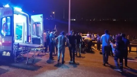 Kocaeli'de yolcu otobüsü devrildi:1 ölü, 17 yaralı!
