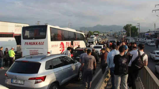 Kocaeli'de zincirleme kaza!