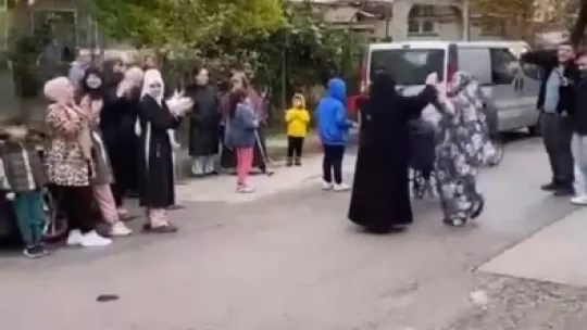 Kocaeli'deki Suriyeliler kutlama yaptı