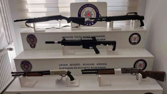 Kocaeli'nde 57 silah ele geçirildi
