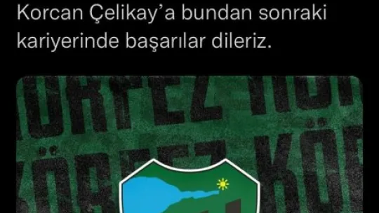 Kocaeli'nde Korcan Çelikay ile yollar ayrıldı