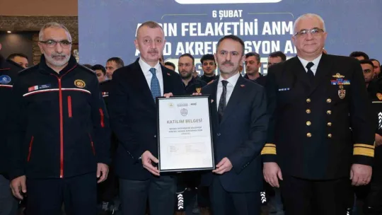 Kocaeli'nin arama kurtarma gücüne akreditasyon tescili