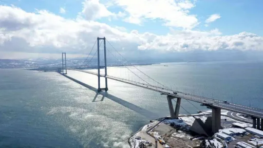 Kocaeli'nin kar manzarası mest etti