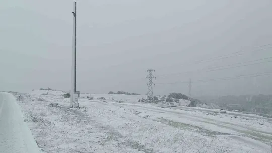 Kocaeli'nin yüksek kesimleri beyaza büründü