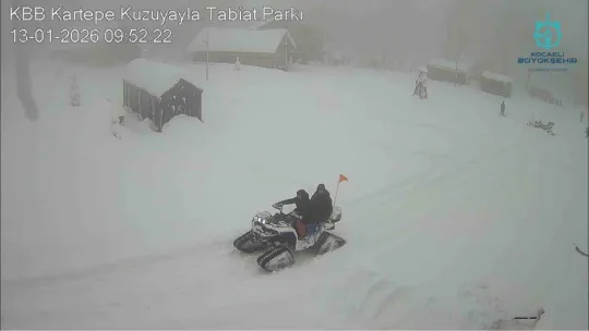 Kocaeli'nin yüksek kesimlerinde kar etkili oldu