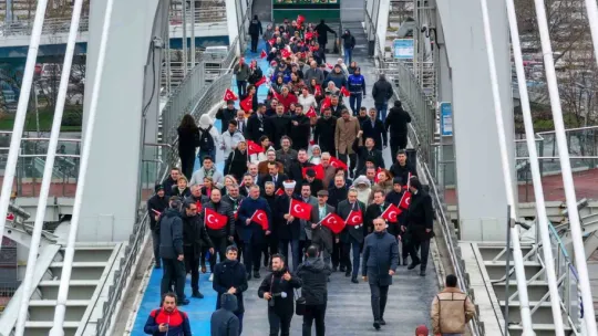 Kocaeli protokolü ve vatandaşlar Batı Trakya Türkleri için yürüdü