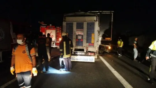 Kocaeli TEM'de feci kaza!
