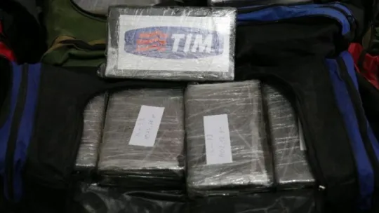 Kocaeli'de ele geçirilen 540 kilo kokain görüntülendi