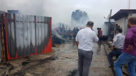 Kocaeli'de geri dönüşüm tesisinde yangın!