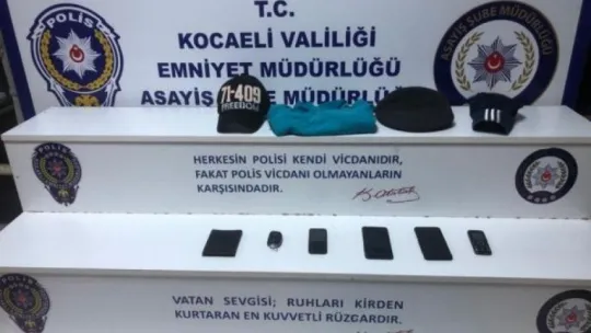 Kocaeli'de sahte polis ve savcı operasyonu!