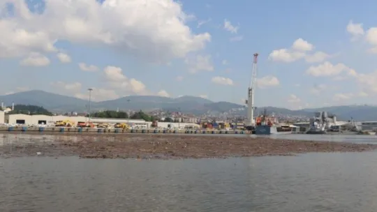 Kocaeli'de selin sürüklediği atıklar İzmit Körfezi'nde rekoru getirdi