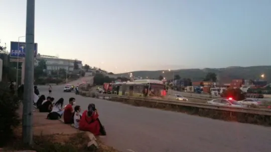 Kocaeli'de yolcu otobüsünde yangın!