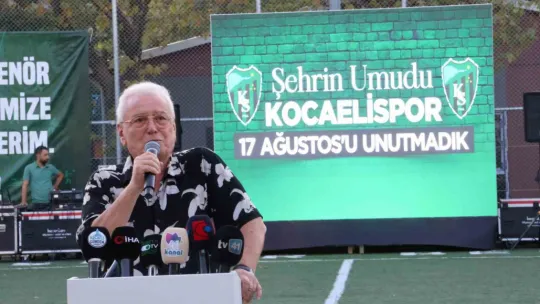 Kocaelispor 25. yılında depremi hatırlattı
