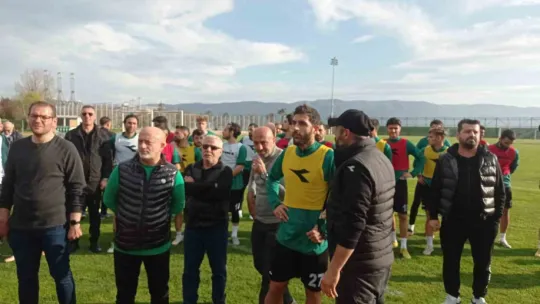 Kocaelispor antrenmanı karıştı