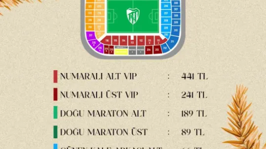 Kocaelispor'da kutlama programı ve bilet fiyatları açıklandı