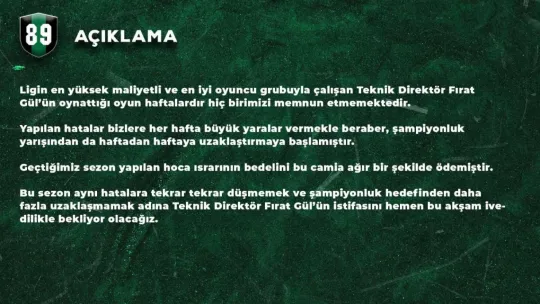Hodri Meydan, Fırat Gül'ün istifasını istedi