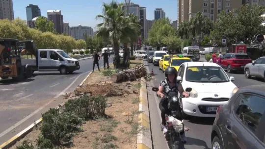 Kontrolden çıkan otomobil ağaca çarpıp karşı şeride geçti: 4 yaralı