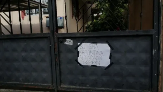 Körfez'de bir bina karantinaya alındı!