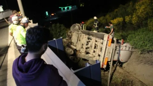 Körfez'de tanker şarampole yuvarlandı!