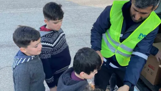 Körfezray şantiyesinde deprem şehitleri anıldı