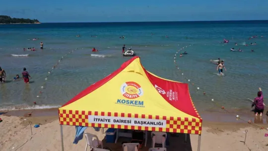 KOSKEM plajda hayat nöbetine hazır