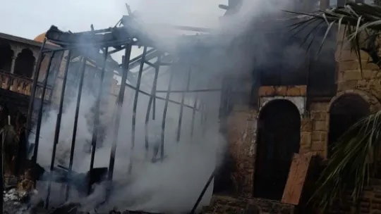 Kocaeli'deki dizi platosunda yangın