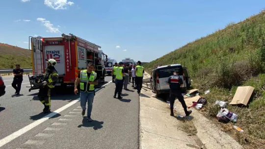 Kuzey Marmara Otoyolu'nda korkunç kaza: Yaralılar var