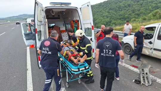 Kuzey Marmara Otoyolu'nda feci kaza: yaralılar var