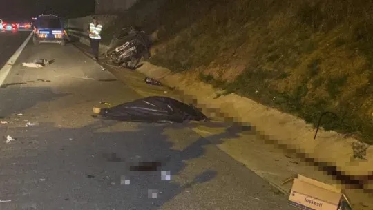Kuzey Marmara Otoyolu'nda feci kaza: 2 ölü, 1 ağır yaralı