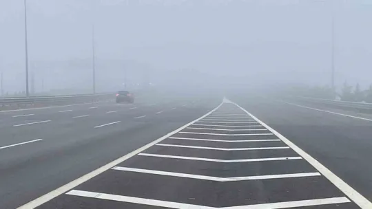 Kuzey Marmara Otoyolu'nda sis etkili