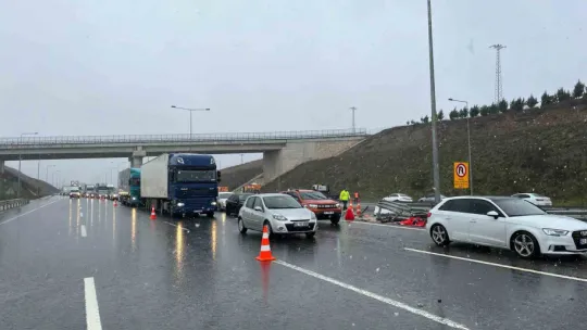 Kuzey Marmara Otoyolu'nda zincirleme kaza: 5 yaralı
