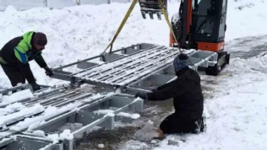 Kuzuyayla Kızak Pisti'ne yürüyen bant geliyor