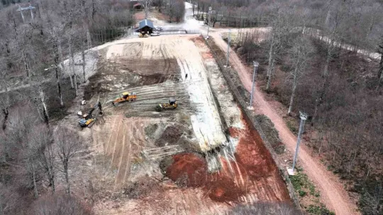 Kuzuyayla kızak pistine yeni sistem