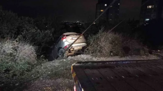 Lüks cip yeşillik alana düştü : 1 yaralı