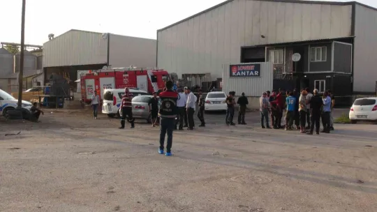 İş kazasının dehşete düşüren görüntüleri ortaya çıktı