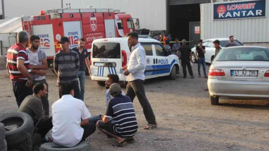 İş kazasının dehşete düşüren görüntüleri ortaya çıktı