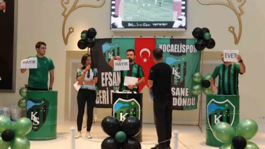 Manga'nın Kocaelispor marşı ilk kez dinletildi