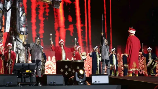 Mehter takımı, marşlarıyla Güney Kore'yi coşturdu