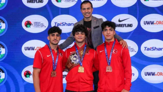 Millilerden U20 Dünya Güreş Şampiyonası'nda toplam 7 madalya
