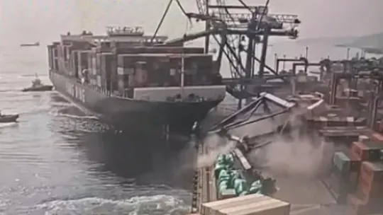 Milyonluk liman kazasının güvenlik kamera görüntüleri ortaya çıktı
