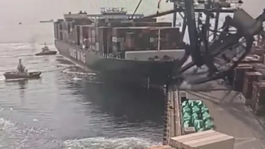 Milyonluk liman kazasının güvenlik kamera görüntüleri ortaya çıktı