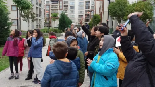 Hasta öğretmenlerine böyle moral verdiler