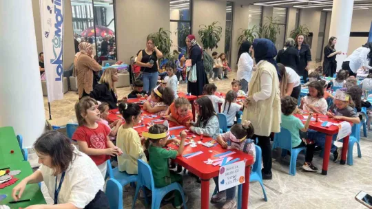 Minikler bu etkinlikte eğlenceye doydu