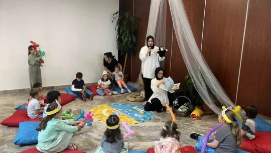 Minikler bu etkinlikte eğlenceye doydu