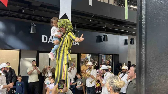 Minikler bu etkinlikte eğlenceye doydu
