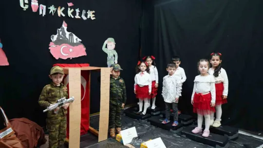 Minikler Çanakkale Zaferi'ni böyle kutladı