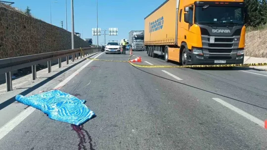 Motosiklet sürücüsü kazada hayatını kaybetti