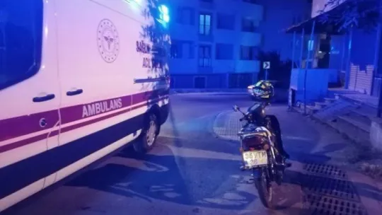 Motosikletin çarptığı yaşlı adam yaralandı